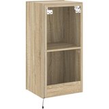  Zidni TV ormarić s LED svjetlima boja hrasta 40,5x35x80 cm | shoptok.hr