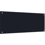  Kuhinjski zid 2 pcs Crna 100 x 40 cm Staklo otporno na udarce | shoptok.hr