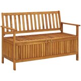 The Living Store Vrtna klop za shranjevanje 120 cm trden akacijev les - Klop S Prostorom Za Shranjevanje, (21475918) | Shoptok.si