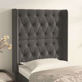  Uzglavlje s ušima tamnosivi 83x16x118/128 cm baršunasti Cijene