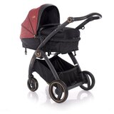 Lorelli ADRIA Kolica Black/Red 2u1 SET: Košara + Putna Torba + Zimska Navlaka (do 15 kg) | shoptok.hr