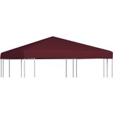 vidaXL Streha za paviljon 310 g/m² 3x3 m bordo Cene