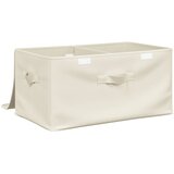  Kutija za pohranu od tkanine 50 x 30 x 25 cm krem | Eponuda.com