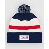 Mccloud Merino Pom Pom Kapa snowflake / navy
