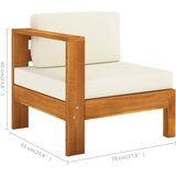  Vrtni set za sjedenje s jastucima, 6 dijelova, 100 x 60 cm, akacija | shoptok.hr