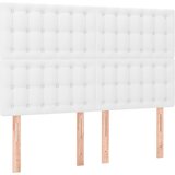 Maison Chic Posteljno vzglavje - Vzglavna omarica 4 kosa belo 72x5x78/88 cm umetno usnje, (22078092) | Shoptok.si
