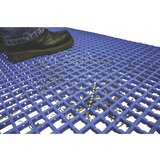 COBA Podloga za preprečevanje utrujenosti iz vinila mat®, enojno tkana, na tek. m, razmak med zankami 22 x 22 mm, modra | Shoptok.si