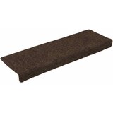  Prostirke za stepenice samoljepljive 15 kom 65x21x4 cm smeđe pravokutne rubove | shoptok.hr
