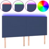 LED uzglavlje plavo 160x5x118/128 cm od tkanine | shoptok.hr