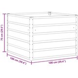  Sadilica Antracit 100 x 100 x 75 cm Čelik - Antracit 100 x 100 x 75 cm | shoptok.hr