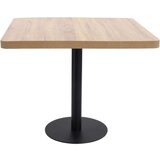 vidaXL Bistro miza svetlo rjava 80x80 cm mediapan | Shoptok.si