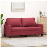 vidaXL Dvosed vinsko rdeč 140 cm umetno usnje Cene