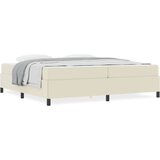  Okvir kreveta s madracem Krema 200 x 200 cm Umjetna koža | shoptok.hr