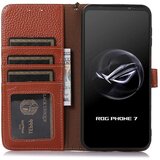 INORCO Za telefon Asus ROG Phone 7 5G/7 Ultimate 5G torbica za telefon RFID blokiranje pravega govejega usnja denarnica stojalo pokrov, (22035392) | Shoptok.si
