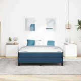  Krevet s opruga kutije Ostalo Plava 160 x 200 cm tkanina | shoptok.hr