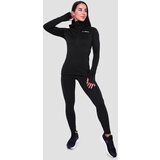 GymBeam ženska majica za trčanje 1/2 zip black