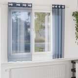 vidaXL Voile zavjese s ušicama 2 kom kraljevsko plave Cijene