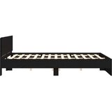  Okvir kreveta s uzglavljem Crni hrast 203 x 185 x 70 cm - Crni hrast 180 x 200 cm | shoptok.hr