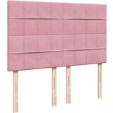  Krevet s oprugama i madracem ružičasti 140x200 cm baršunasti | shoptok.hr