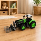 Rc Tractor with Bale Gripper Remote Controlled Lights Green 1:24 | Shoptok.si