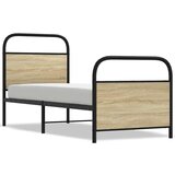 Maison Chic Posteljni okvir - Enojna postelja - Postelja za odrasle brez vzmetnice 75x190 cm sonoma hrast inž. les-J11026, (21769886) Cene