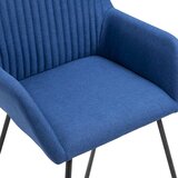  Blagovaonske stolice od tkanine 2 kom plave | shoptok.hr