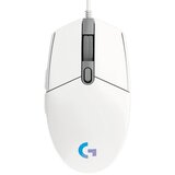  Logitech G102 Lightsync Gaming Wired Mouse, White USB | Eponuda.com