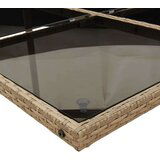  13-dijelni vrtni blagovaonski set od poliratana s jastucima bež | shoptok.hr