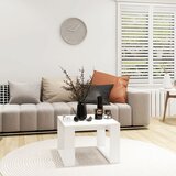  Bočni stolić bijeli 50 x 50 x 35 cm od konstruiranog drva | Eponuda.com