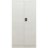 vidaXL Omara s ključavnico svetlo siva 90x40x180 cm jeklo | Shoptok.si