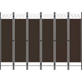Sobna pregrada sa 6 panela smeđa 240 x 180 cm | Eponuda.ba