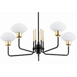  Argon 2128 - luster na šipci RAVELLO, 5xE14/15W/230V, crna/zlatna | Eponuda.com