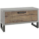CARRYHOME GARDEROBNA KLOP siva, barve hrasta, temno siva | Shoptok.si