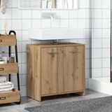  za umivaonik smeđa boja hrasta 60x33x60 cm drveni | shoptok.hr