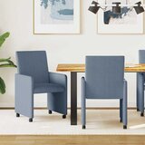  Blagovačke stolice s kotačima 2 pcs Plava 57 x 66 x 94 cm | shoptok.hr