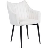  Stolica MONTE - samt tkanina - krem | shoptok.hr