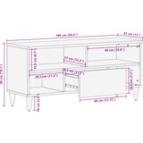  Kabineti i police za skladištenje medija s ladicama s pohranom Smeđa | shoptok.hr