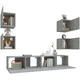  6-dijelni set TV ormarića sivog sonome konstruirano drvo | shoptok.hr
