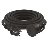  Zunanji podaljšek 5 m / 1 vtičnica / črni / guma-neopren / 250 V / 1,5 mm2 Cene
