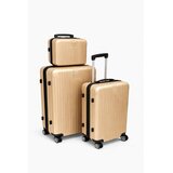  Set kofera R0286, 3 dijela, Šampanjac Cijene