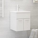 vidaXL Omarica za umivalnik visok sijaj bela 41x38,5x46 cm iverna pl., (20676782) Cene