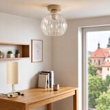 Brilagi LED Stropno svetlo RETRO GLASS 1xE27/60W/230V prečnik 25 cm bež/prozirno | Eponuda.com