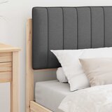  Krevetni okvir s tapiciranim uzglavljem Tamno siva 90 x 200 cm | shoptok.hr