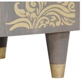 Ormarić za umivaonik Siva 62 x 33 x 58 cm Čvrsto drvo manga | shoptok.hr