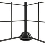  Ograda za hišne ljubljenčke s 60 paneli črna 35x35 cm jeklo - - črna - 14.32 - 4.3 cm - 2025- | Shoptok.si