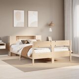 vidaXL Krevet s regalom za knjige bez madraca 140x200 cm od borovine Cijene