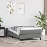  Okvir za krevet s oprugom tamnosivi 90x190 cm od tkanine | shoptok.hr