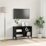 vidaXL Zabavna enota Črni hrast Inženirski les Srednje Zabavna enota | Shoptok.si