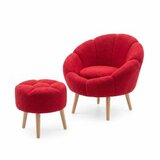 Atelier Del Sofa fotelja i tabure lida fuchsia | Eponuda.com