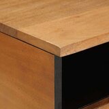 vidaXL Klubska miza Svetlo rjava 80 x 54 x 40 cm trden mangov les | Shoptok.si